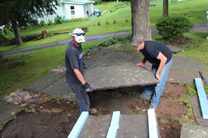 Blue Stone Sidewalk