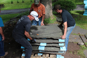 Blue Stone Sidewalk