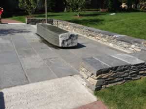 Blue Stone Wall