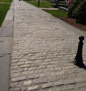 Blue Stone Sidewalk