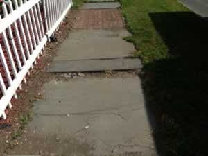 Blue Stone Sidewalk