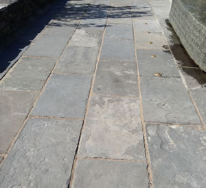 Blue Stone Sidewalk
