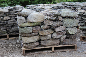 Blue Stone Wall
