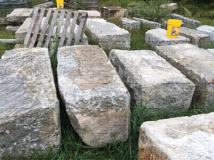 Blue Stone Wall