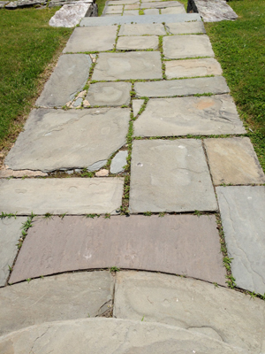 Blue Stone Sidewalk