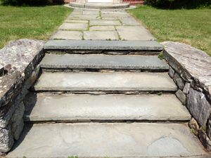 Blue Stone Sidewalk