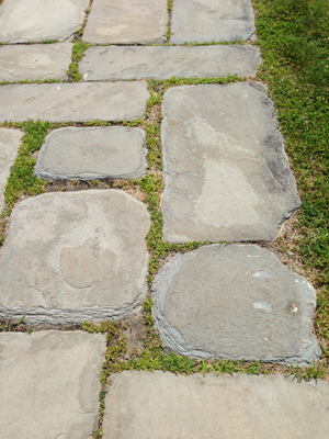 Blue Stone Sidewalk